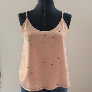 Chelsea28 Peach Polka Dot Camisole